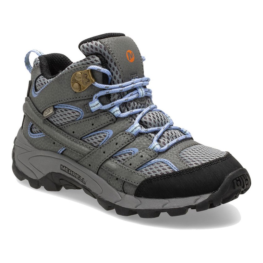 Bottes Merrell Moab 2 Mid Waterproof Grise Foncé Enfant | C.O.SVGX